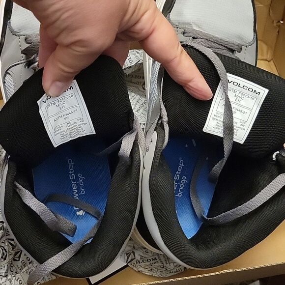 VOLCOM Evolve SKATE INSPIRED WORK SAFETY COMP TOE SLIP RESIST SNEAKERS 8.5 8 1/2 - Picture 13 of 14